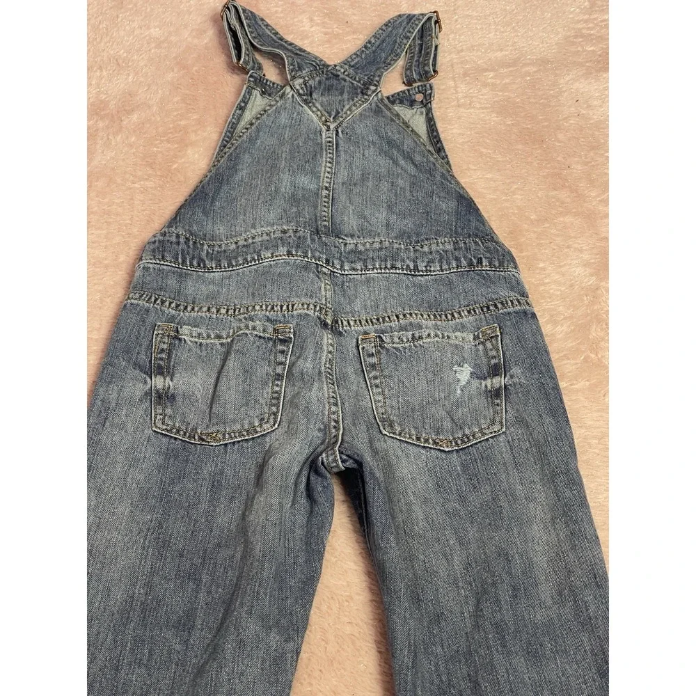 Gap Kids Light‎ Wash Denim Overalls Jeans Size Medium or 8 Bin11